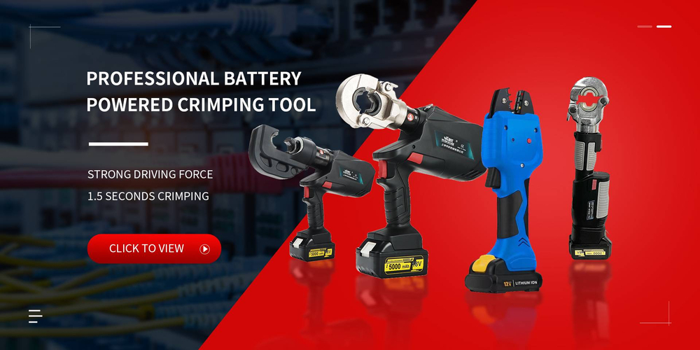 Professional Battery Powered Crimping Tool banner1